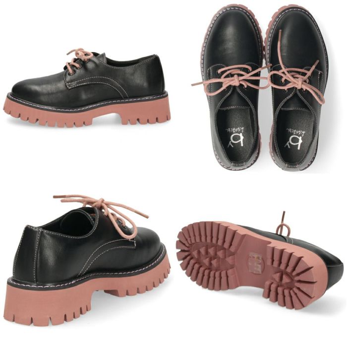 by あしながおじさん 厚底 レースアップ シューズ レディース 靴 おしゃれ マニッシュ 黒 ブラック ピンク シルバー アイボリー 軽量 ボリュームソール 8710505