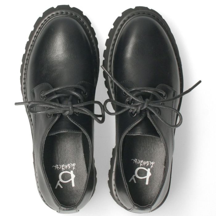 by あしながおじさん 厚底 レースアップ シューズ レディース 靴 おしゃれ マニッシュ 黒 ブラック ピンク シルバー アイボリー 軽量 ボリュームソール 8710505