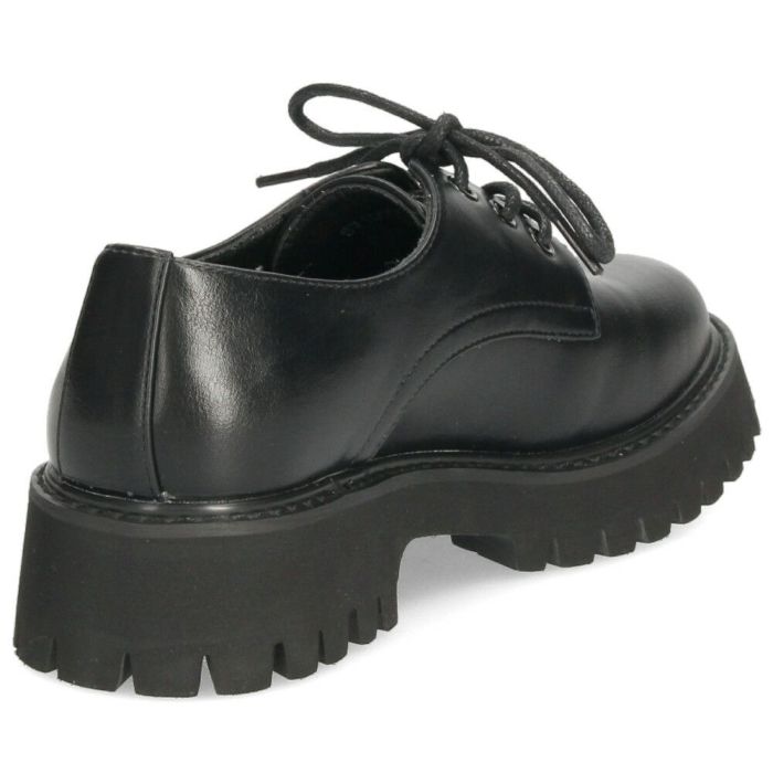 by あしながおじさん 厚底 レースアップ シューズ レディース 靴 おしゃれ マニッシュ 黒 ブラック ピンク シルバー アイボリー 軽量 ボリュームソール 8710505