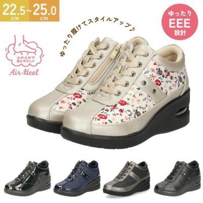 コンフォートシューズ レディース 超軽量 厚底 スリッポン カジュアル