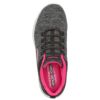 スケッチャーズ レディース スニーカー 黒 スリッポン 12965W ワイド 幅広 ゆったり 靴 SKECHERS ブラック ピンク ネイビー 