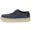 Clarks クラークス レザー スエード スニーカー メンズ Torhill Lo トーヒルロー 厚底 ブラック 黒 ダークサンド ネイビー 26172019 26173471 26176216