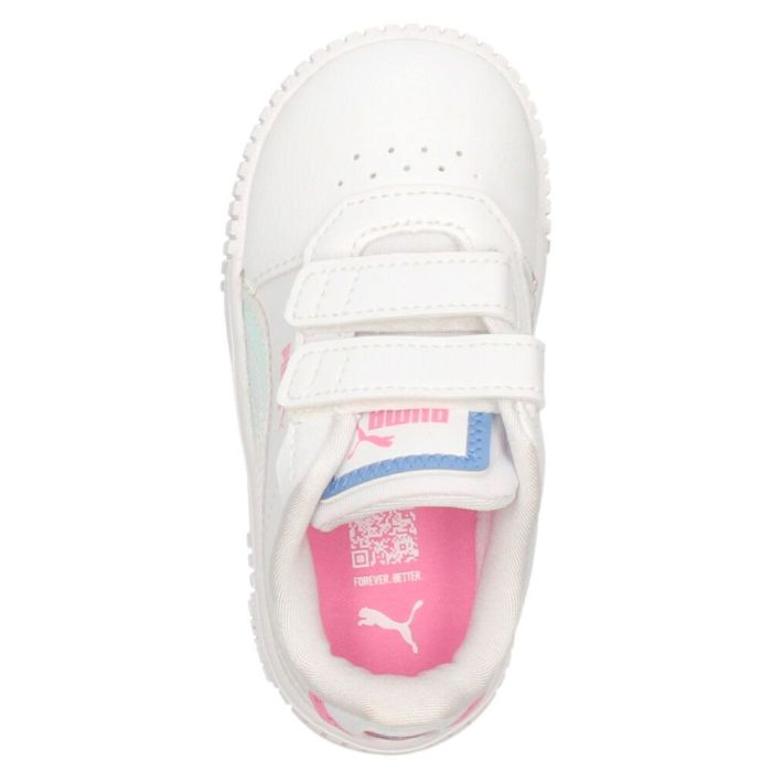 プーマ スニーカー キッズ ベビー シューズ 男の子 女の子 PUMA キャリーナ 2.0 ディープダイブ V インファント 396548 ホワイト ブラック 子供靴