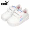 プーマ スニーカー キッズ ベビー シューズ 男の子 女の子 PUMA キャリーナ 2.0 ディープダイブ V インファント 396548 ホワイト ブラック 子供靴