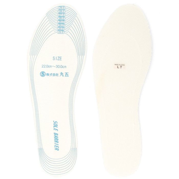 踏み抜き防止 インソール 中敷 丸五 MARUGO マルゴ ソールバリア 災害対策 足裏保護 防臭 抗菌 セーフティーインソール #01 ホワイト 