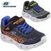 スケッチャーズ 光る靴 男の子 スニーカー キッズ ジュニア シューズ 厚底 ベルクロ SKECHERS ボルテックス 2.0 400603L ブラック イエロー オレンジ 普通幅  