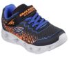 スケッチャーズ 光る靴 男の子 スニーカー キッズ ジュニア シューズ 厚底 ベルクロ SKECHERS ボルテックス 2.0 400603L ブラック イエロー オレンジ 普通幅  