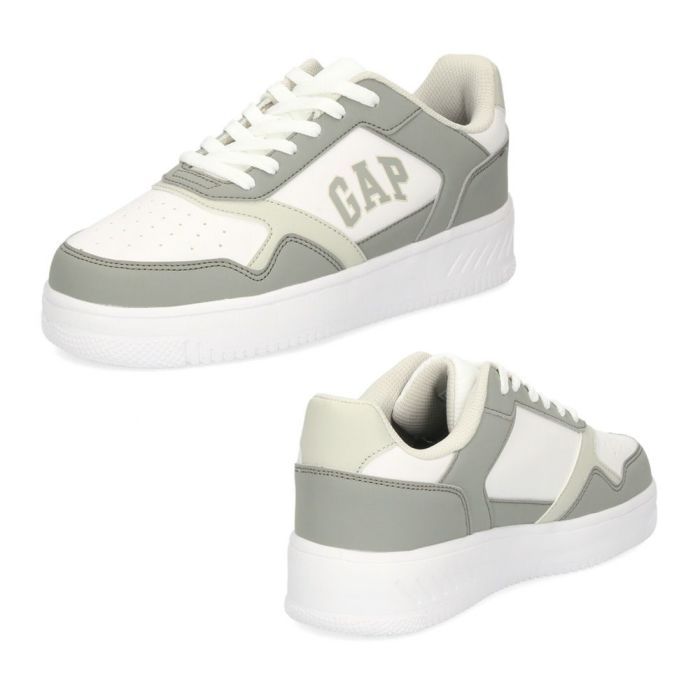 ギャップ スニーカー メンズ レディース ローカット 厚底 軽量 クッションインソール ホワイト 通勤 通学 デイリー 靴 GPU52411 GAP