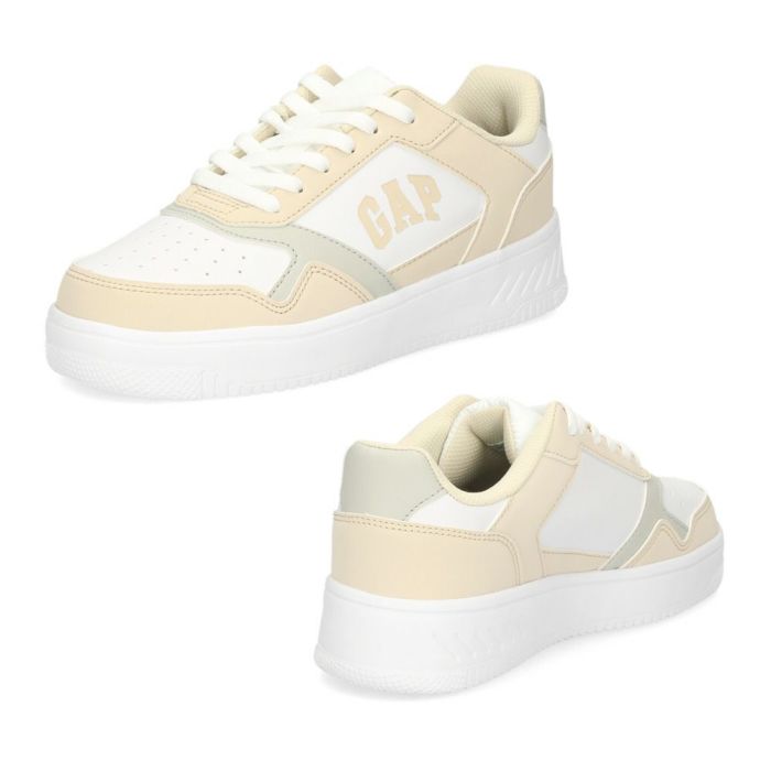 ギャップ スニーカー メンズ レディース ローカット 厚底 軽量 クッションインソール ホワイト 通勤 通学 デイリー 靴 GPU52411 GAP