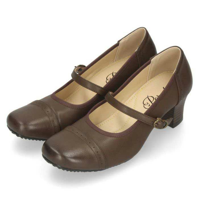 レディース オックスフォード ヒール ローファー メリージェーン パンプス サボ 黒 ブラック ブラウン 茶 キャメル Parade