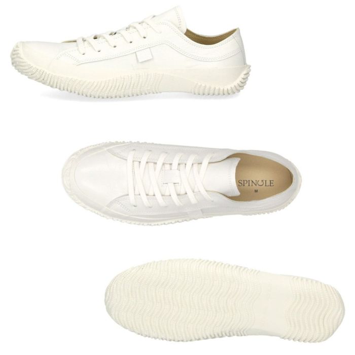 スピングル メンズ レディース スニーカー SPINGLE SP-110 (旧品番 SPM-110) カンガルーレザー 本革 靴 日本製 ローカット