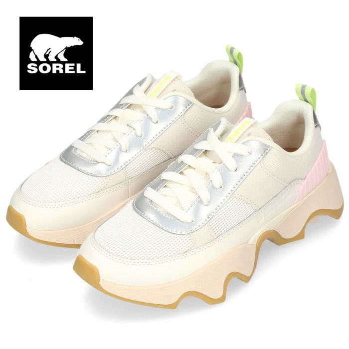 ソレル スニーカー レディース SOREL キネティック インパクト2 ワンダー レース ブラック 黒 ベージュ  シーソルト 厚底 軽量 おしゃれ NL5097