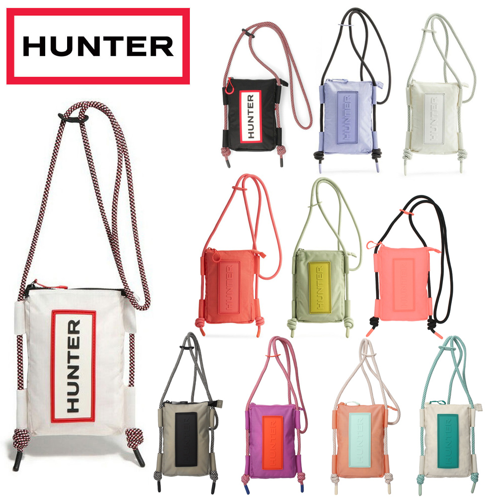 ハンター バッグ ポーチ メンズ レディース トラベル リップストップ リサイクル ナイロン フォンポーチ UBP1514NRS 1514 HUNTER