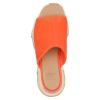 ソレル サンダル レディース SOREL キネティック インパクト スライド ハイ サンダル オレンジ ベージュ ギザギザソール 厚底 ミュール スリッポン クッション性 NL4961