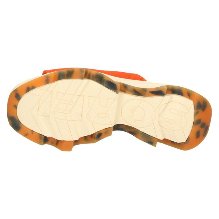 ソレル サンダル レディース SOREL キネティック インパクト スライド ハイ サンダル オレンジ ベージュ ギザギザソール 厚底 ミュール スリッポン クッション性 NL4961