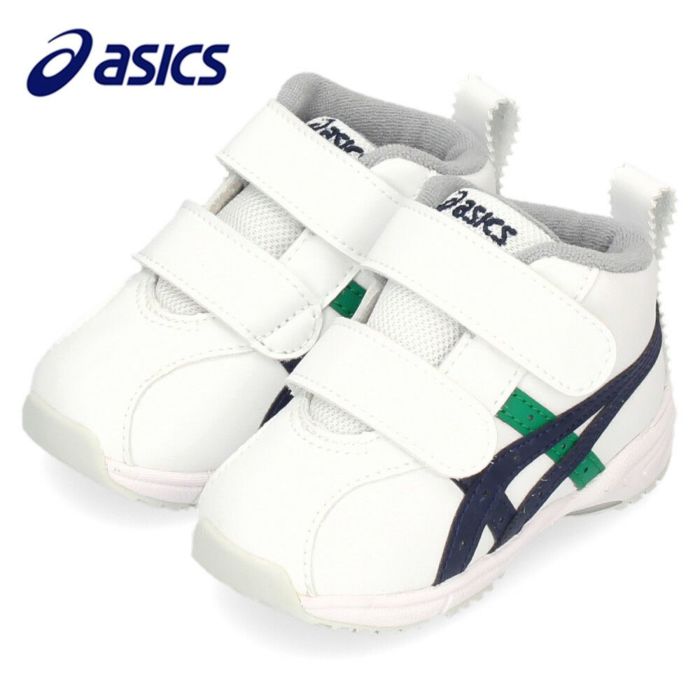アシックス すくすく キッズ ベビー スニーカー GD ランナーベビー SL-MID 1144A004 ホワイト ベルクロ 子供靴 抗菌 消臭 通気性 asics