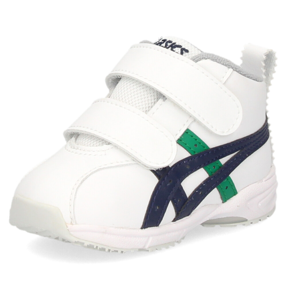 アシックス すくすく キッズ ベビー スニーカー GD ランナーベビー SL-MID 1144A004 ホワイト ベルクロ 子供靴 抗菌 消臭 通気性 asics