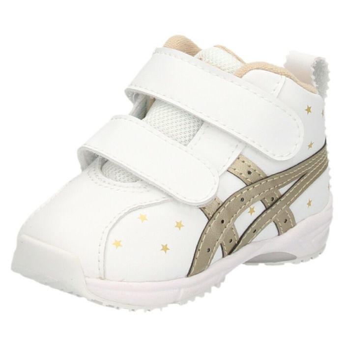 アシックス すくすく キッズ ベビー スニーカー GD ランナーベビー SL-MID 1144A004 ホワイト ベルクロ 子供靴 抗菌 消臭 通気性 asics