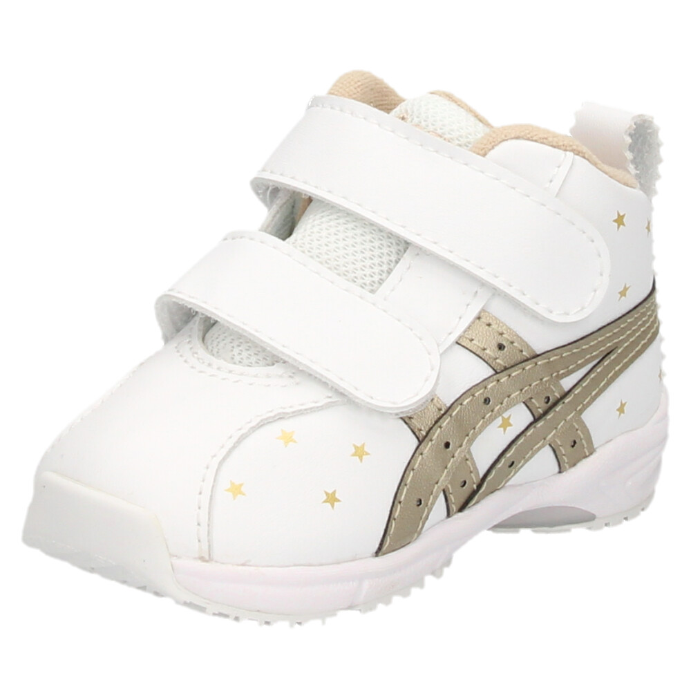 アシックス すくすく キッズ ベビー スニーカー GD ランナーベビー SL-MID 1144A004 ホワイト ベルクロ 子供靴 抗菌 消臭 通気性 asics