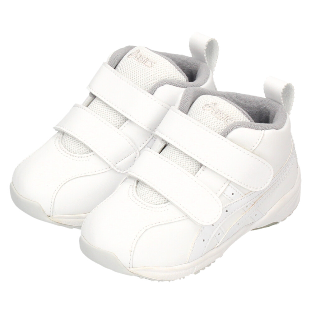 アシックス すくすく キッズ ベビー スニーカー GD ランナーベビー SL-MID 1144A004 ホワイト ベルクロ 子供靴 抗菌 消臭 通気性 asics