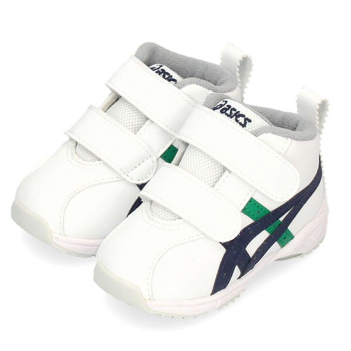アシックス すくすく キッズ ベビー スニーカー GD ランナーベビー SL-MID 1144A004 ホワイト ベルクロ 子供靴 抗菌 消臭 通気性 asics