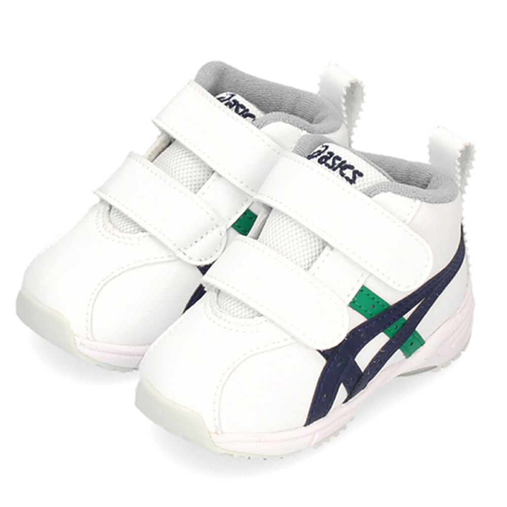 アシックス すくすく キッズ ベビー スニーカー GD ランナーベビー SL-MID 1144A004 ホワイト ベルクロ 子供靴 抗菌 消臭 通気性 asics