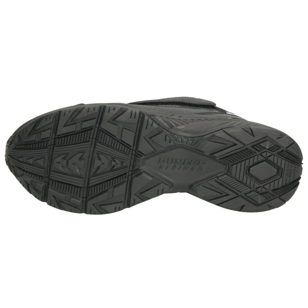 ダンロップ 靴 防水 スニーカー メンズ リファインド 黒 ブラック グレー 幅広 4E ワイド 軽量 面ファスナー DUNLOP REFINED DM2018