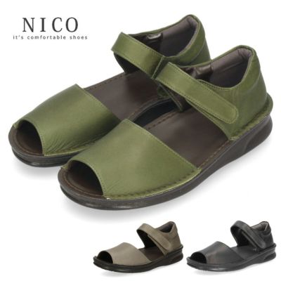 サンダル レディース 疲れない 本革 ニコ 軽い 仕事 NICO