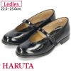 ハルタ レディース ワンストラップシューズ  HARUTA 4341 ブラック 2E パンプス ストラップ シューズ 靴 人工皮革 日本製