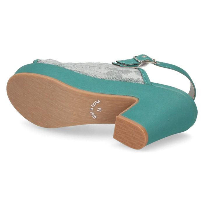 サンダル レディース ストラップ  レース 太ヒール 透け感 9センチ ヒール シースルー チュールレース Parade 992803