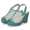 サンダル レディース ストラップ  レース 太ヒール 透け感 9センチ ヒール シースルー チュールレース Parade 992803