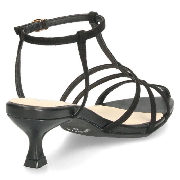 サンダル ナローストラップ ローヒール ピンヒール アンクルストラップ きれいめ おしゃれ Tストラップ ポインテッドトゥ 5センチ ヒール Parade 992802 