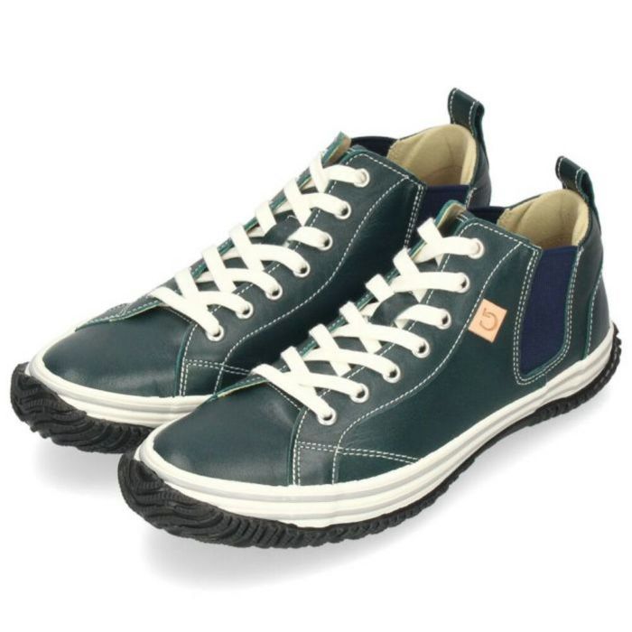 スピングル メンズ レディース スニーカー SPINGLE SP-442 (旧品番 SPM-442) カンガルーレザー 本革 靴 日本製  サイドゴア ミッドカット