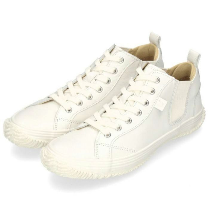 スピングル メンズ レディース スニーカー SPINGLE SP-442 (旧品番 SPM-442) カンガルーレザー 本革 靴 日本製  サイドゴア ミッドカット