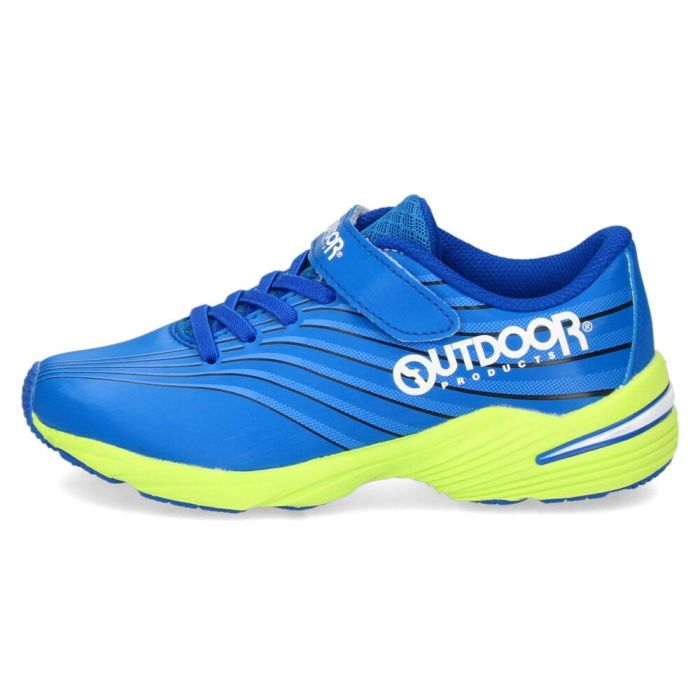 キッズ スニーカー ジュニア ランニングシューズ ゴム紐 ベルクロ アウトドアプロダクツ J200 KE77001 KE77002 KE77003 KE77004 子供 靴 3E ゆったり 幅広