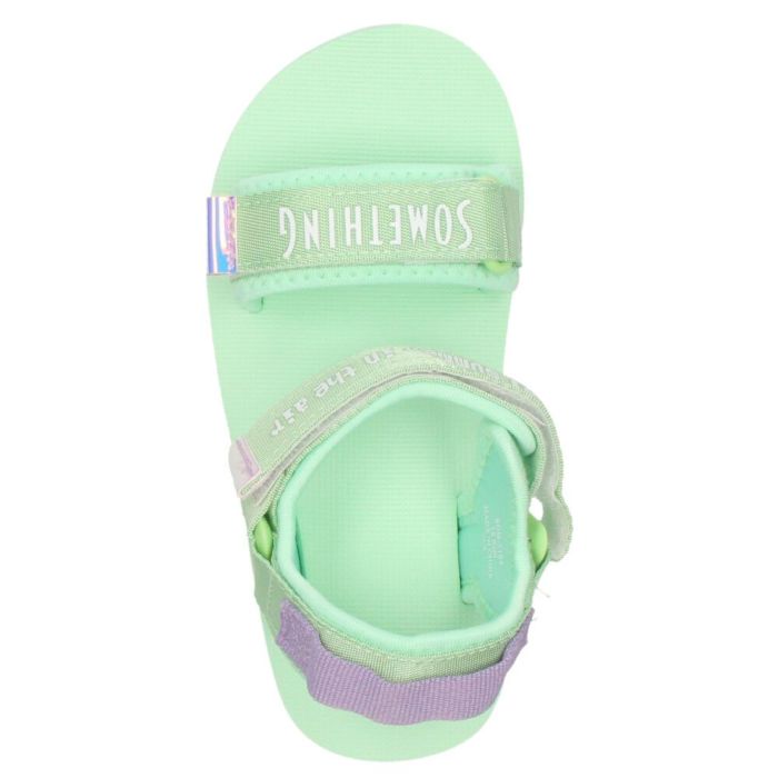 サムシング キッズ ジュニア サンダル ガールズ SOMETHING SOM-3164 エドウィン ミント パープル ブラック 女の子 靴 子供