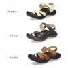 リゲッタカヌー レディース サンダル ぺたんこ 歩きやすい バックストラップ CJFD-5326 ブラック アイボリー 黒 ローヒール 幅広 履きやすい 靴 日本製