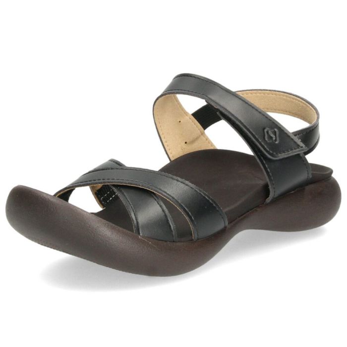 リゲッタカヌー レディース サンダル ぺたんこ 歩きやすい バックストラップ CJFD-5326 ブラック アイボリー 黒 ローヒール 幅広 履きやすい 靴 日本製