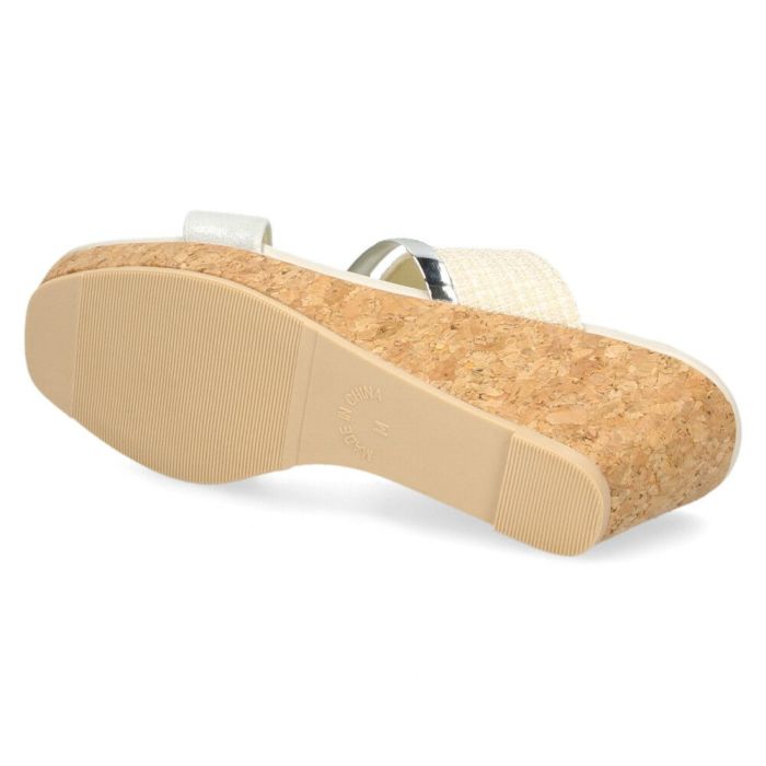 ミュール レディース ウエッジソール 2バンド ウエッジサンダル 4131 2E メタルルージュ maaRu from Metal Rouge 靴