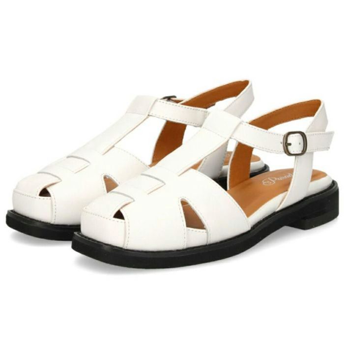 サンダル レディース グルカ 本革 レザー 牛革 靴 ストラップ おしゃれ 人気 グラディエーター ぺたんこ フラット Parade 8091 パレード