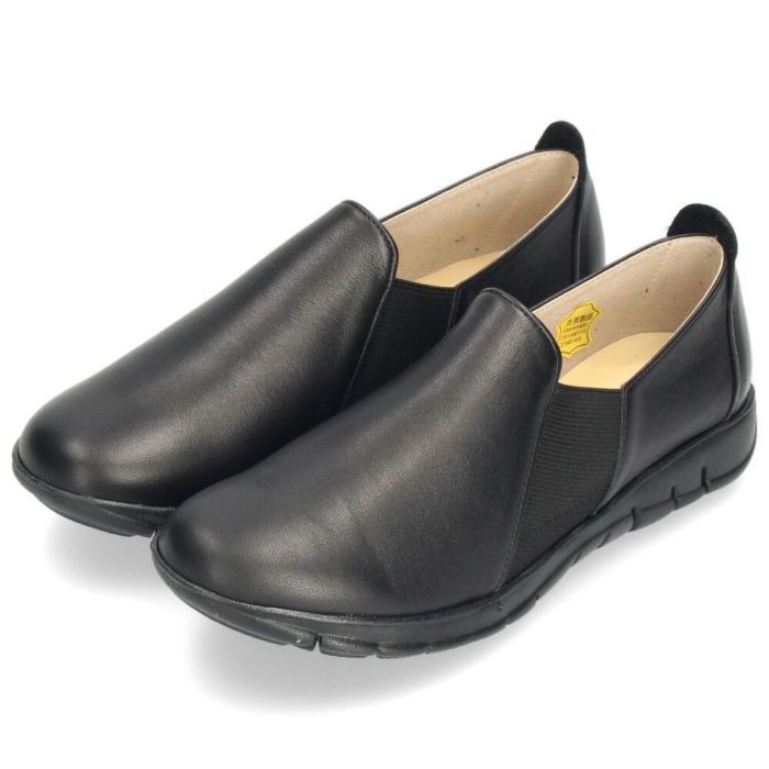 スリッポン レディース 本革 靴 スニーカー レザー 牛革 きれいめ ゴム 日本製 フラット COON CN2401 クーン