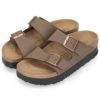 ビルケンシュトック サンダル レディース BIRKENSTOCK Papillio パピリオ アリゾナ フレックス プラットフォーム 黒 白 茶色