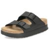 ビルケンシュトック サンダル レディース BIRKENSTOCK Papillio パピリオ アリゾナ フレックス プラットフォーム 黒 白 茶色