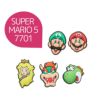 クロックス ジビッツ スーパーマリオ カスタマイズ アクセサリー JIBBITZ 7701 ルイージ ピーチ姫 ヨッシー クッパ キッズ crocs Super Mario 5-Pack