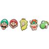 クロックス ジビッツ スーパーマリオ カスタマイズ アクセサリー JIBBITZ 7701 ルイージ ピーチ姫 ヨッシー クッパ キッズ crocs Super Mario 5-Pack