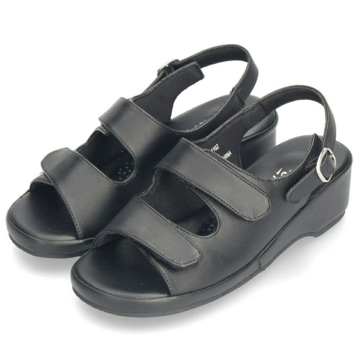 オフィスサンダル 黒 ナースサンダル 厚底 疲れにくい レディース サンダル ブラック ベルト ストラップ Parade パレード 991102 991103