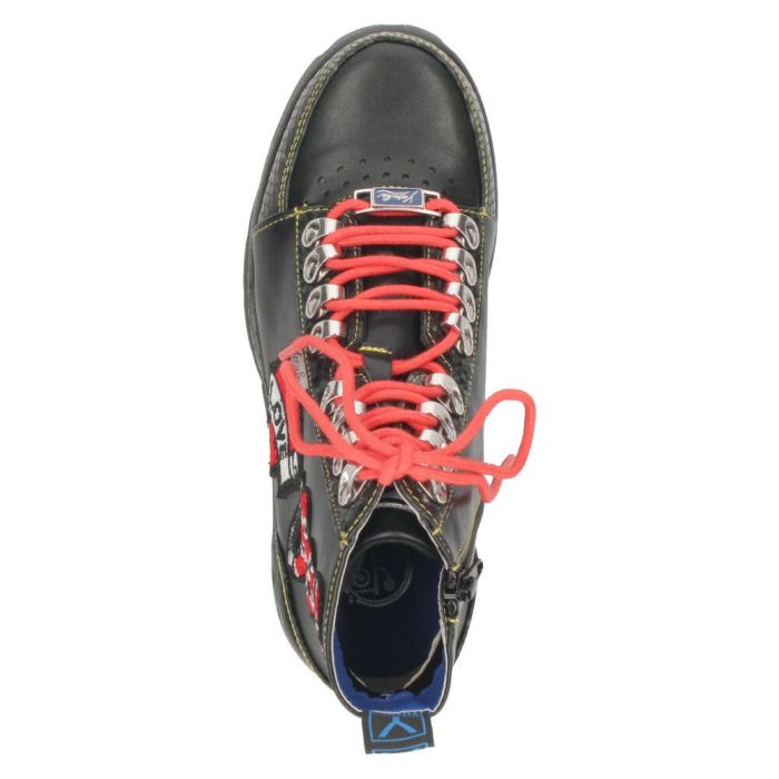 ヨースケ スニーカー yusuke shoes レディース 2601142 靴 ワッペン付き厚底スニーカ 3E ハイカット レースアップ 安定感