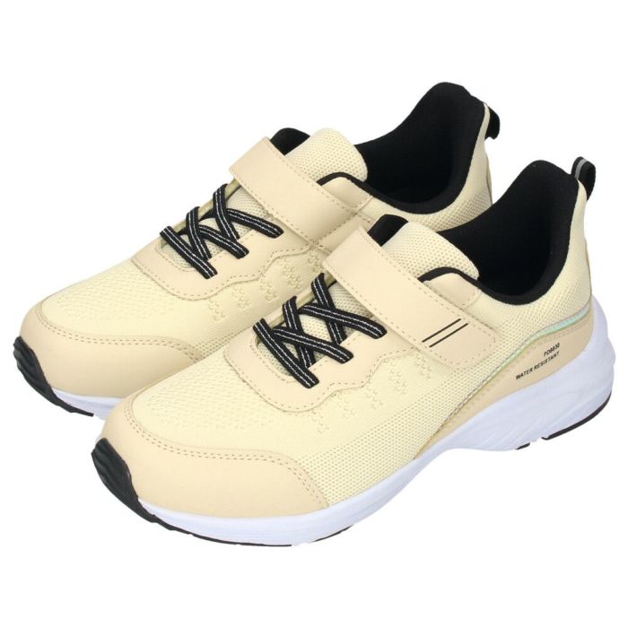 キッズ スニーカー 女の子 幅広 シューズ 防水 軽量 ジュニア 運動靴 ベルクロ 靴 履きやすい ブラック 黒 ベージュ PD8030 パレード Parade