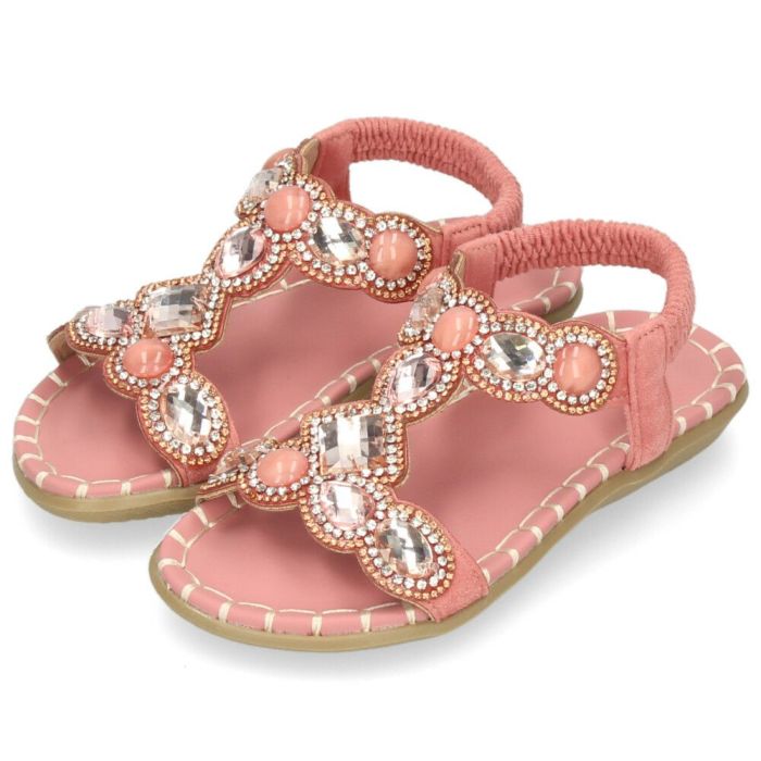 サンダル キッズ ジュニア ガールズ 女の子 ストラップサンダル 靴 マシュマロフィット ペタンコ ラヴヴィーナス 17549 Love venus