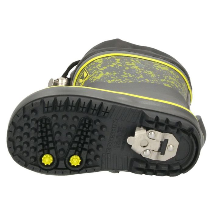 長靴 レインシューズ 弘進ゴムキッズ ジュニア 男の子 グレー 6830 靴 雨具 冬 雪 雨 防寒 耐滑 スパイク付き 子供用